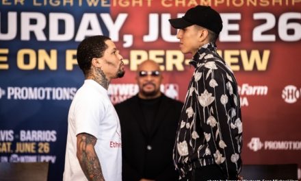 GERVONTA DAVIS VS MARIO BARRIOS, JEISON ROSARIO VS ERICKSON LUBIN (WYPOWIEDZI Z KONFERENCJI)