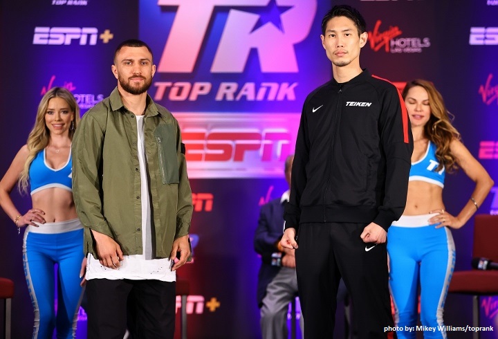 VASILIY LOMACHENKO I MASAYOSHI NAKATANI NA KONFERENCJI PRASOWEJ (WYPOWIEDZI)