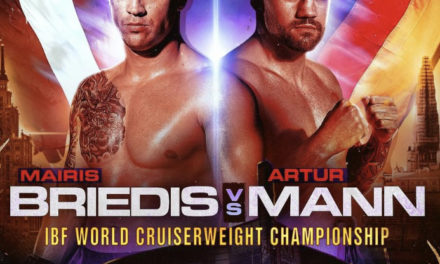 MAIRIS BRIEDIS VS ARTUR MANN W PAŹDZIERNIKU