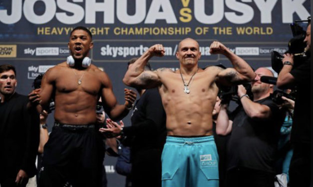 OSTATNIA PROSTA HITOWEGO STARCIA: JOSHUA CZY USYK? ZAPOWIEDŹ SOBOTNIEJ GALI + WYNIKI WAŻENIA