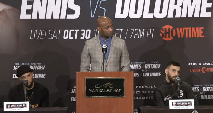 KONFERENCJA PRASOWA PRZED GALĄ W LAS VEGAS: JAMES VS BUTAEV, ENNIS VS DULORME