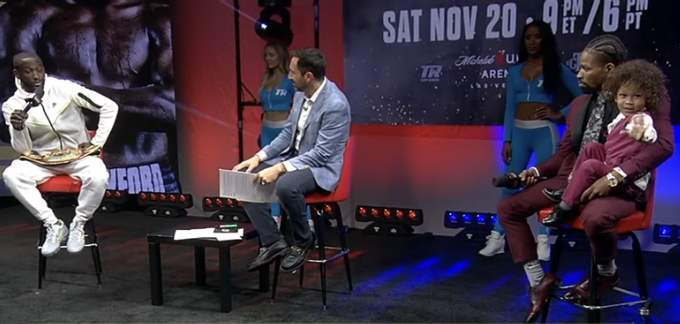 TERENCE CRAWFORD I SHAWN PORTER NA KONFERENCJI PRASOWEJ PRZED SOBOTNIĄ WALKĄ