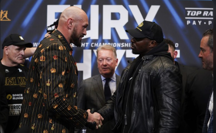 TYSON FURY I DILLIAN WHYTE NA KONFERENCJI PRZED SOBOTNIĄ WALKĄ