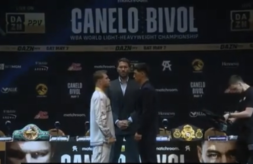CANELO I BIVOL NA KONFERENCJI PRASOWEJ PRZED SOBOTNIĄ WALKĄ (WYPOWIEDZI)