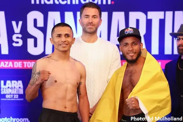 MAURICO LARA I JOSE SANMARTIN JUŻ ZWAŻENI! SOBOTNIA GALA NA DAZN!