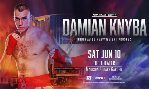 DAMIAN KNYBA POWRACA 10 CZERWCA NA GALI W MADISON SQUARE GARDEN!
