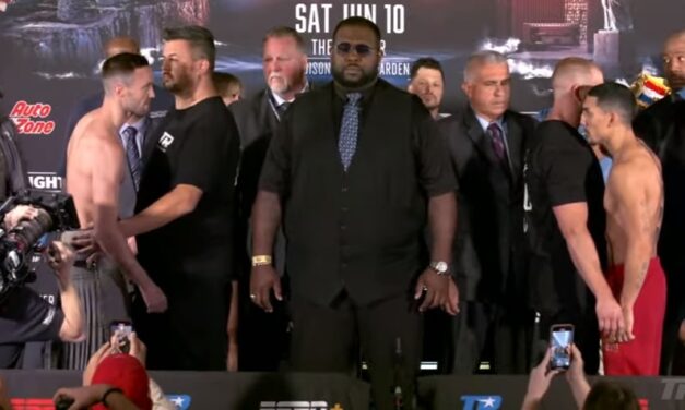 JOSH TAYLOR – TEOFIMO LOPEZ, DAMIAN KNYBA – HELAMAN OLGUIN – WYNIKI WAŻENIA