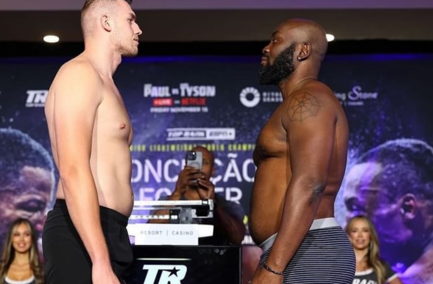 CONCEICAO VS. FOSTER , KNYBA VS. LARTEY (VIDEO Z WAŻENIA) 