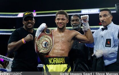 TWARDY KOMUNIKAT NORMANA W STRONĘ HANEY’A: ZNOKAUTUJĘ CIĘ, CHŁOPCZE.